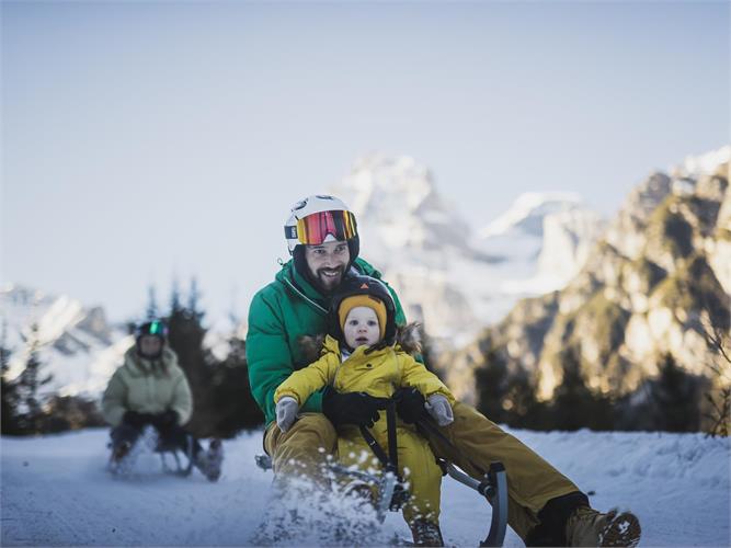 Nachtrodeln auf der Allriss Alm