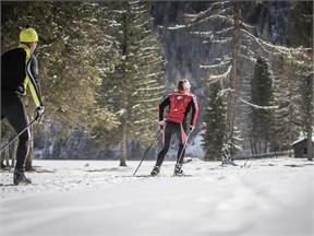 Cross country skiing in the Antholzertal