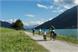 Biking at the Reschensee