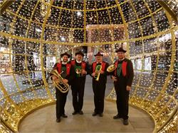 Brass group - Livemusic at Christmas market Algund