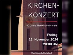 Kirchenkonzert 50 Jahre Pfarrkirche Marein