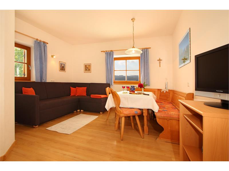 Apartment Talblick - living space, Peternaderhof- Fié allo Sciliar