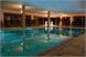 Indoor swimmingpool with panorama view