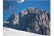 The Croda del maglio mountain in winter