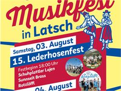 Lederhosen- & Musikfest der Bürgerkapelle Latsch