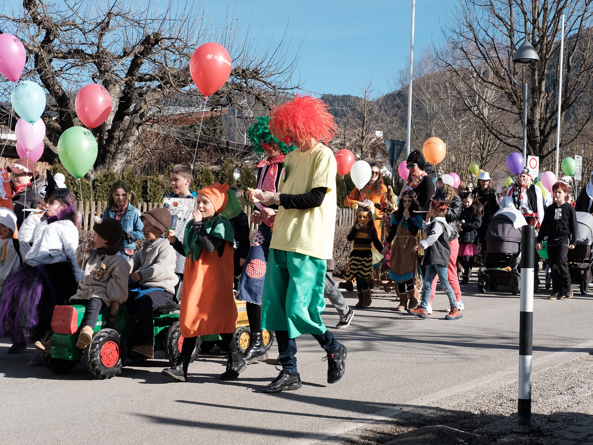 Children's Carnival parade in Reischach