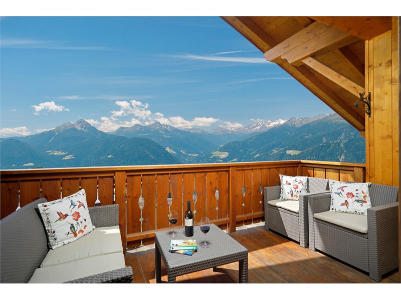Herrliche Aussicht vom Pichlerhof in Hafling, Südtirol