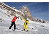 Ski lesson on Seceda