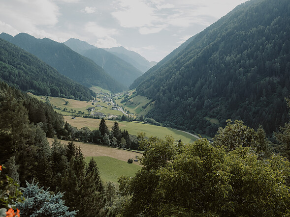 view over the Jaufen Valley