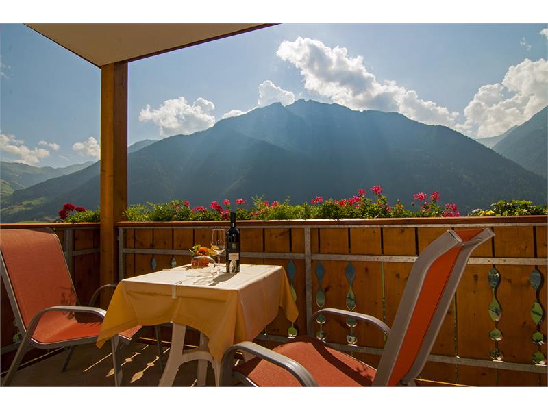 balcony with mountain view