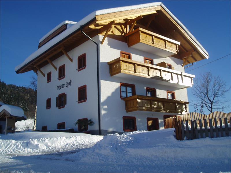 Moarhof in Hafling in winter, South Tyrol