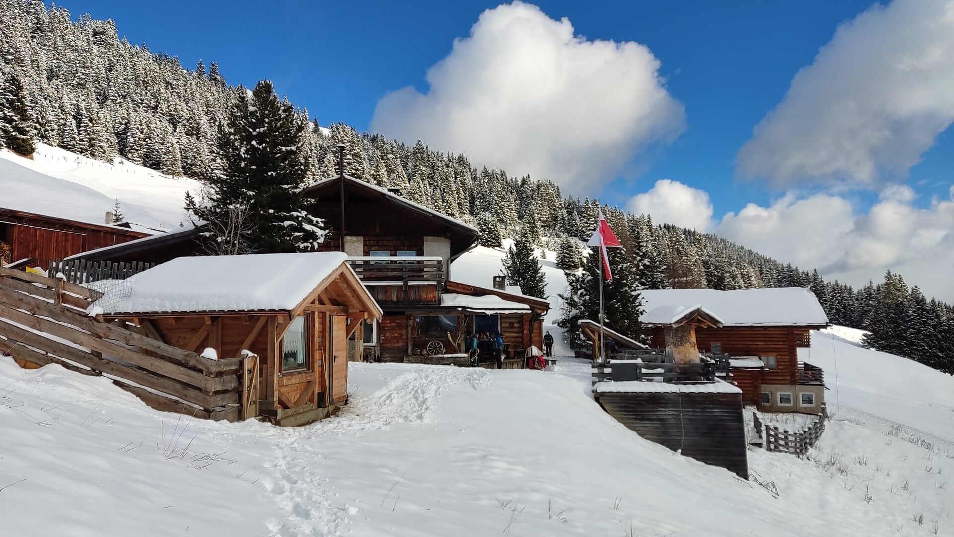 Winterwanderung von Telfes zur Freundalm