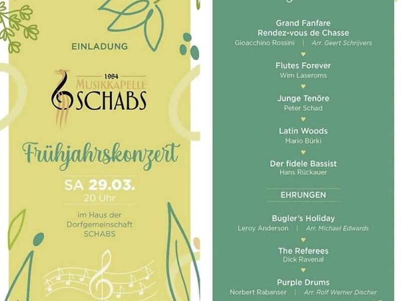 Spring concert of the Schabs music band Natz-Schabs/Naz-Sciaves 2 suedtirol.info