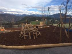 Children`s playground - centre of the village San Genesio/Jenesien