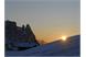 Bei Sonnenuntergang geht ein wunderschöner Ski-Tag zu Ende- Braunhof, Völs am Schlern