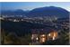 Evening garden with view of the city Merano