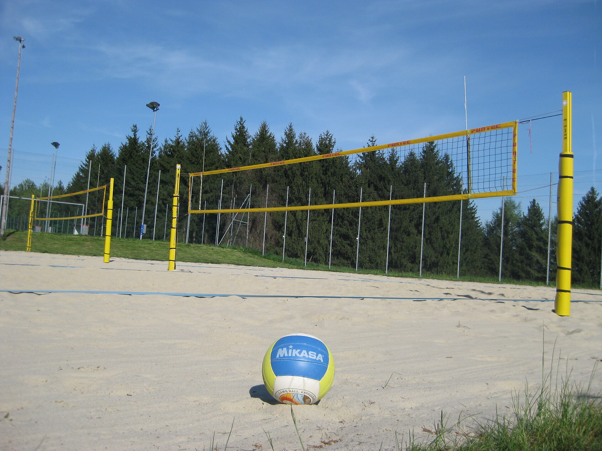 Beach volleyball field