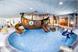 Kids indoor pool with wiking boat