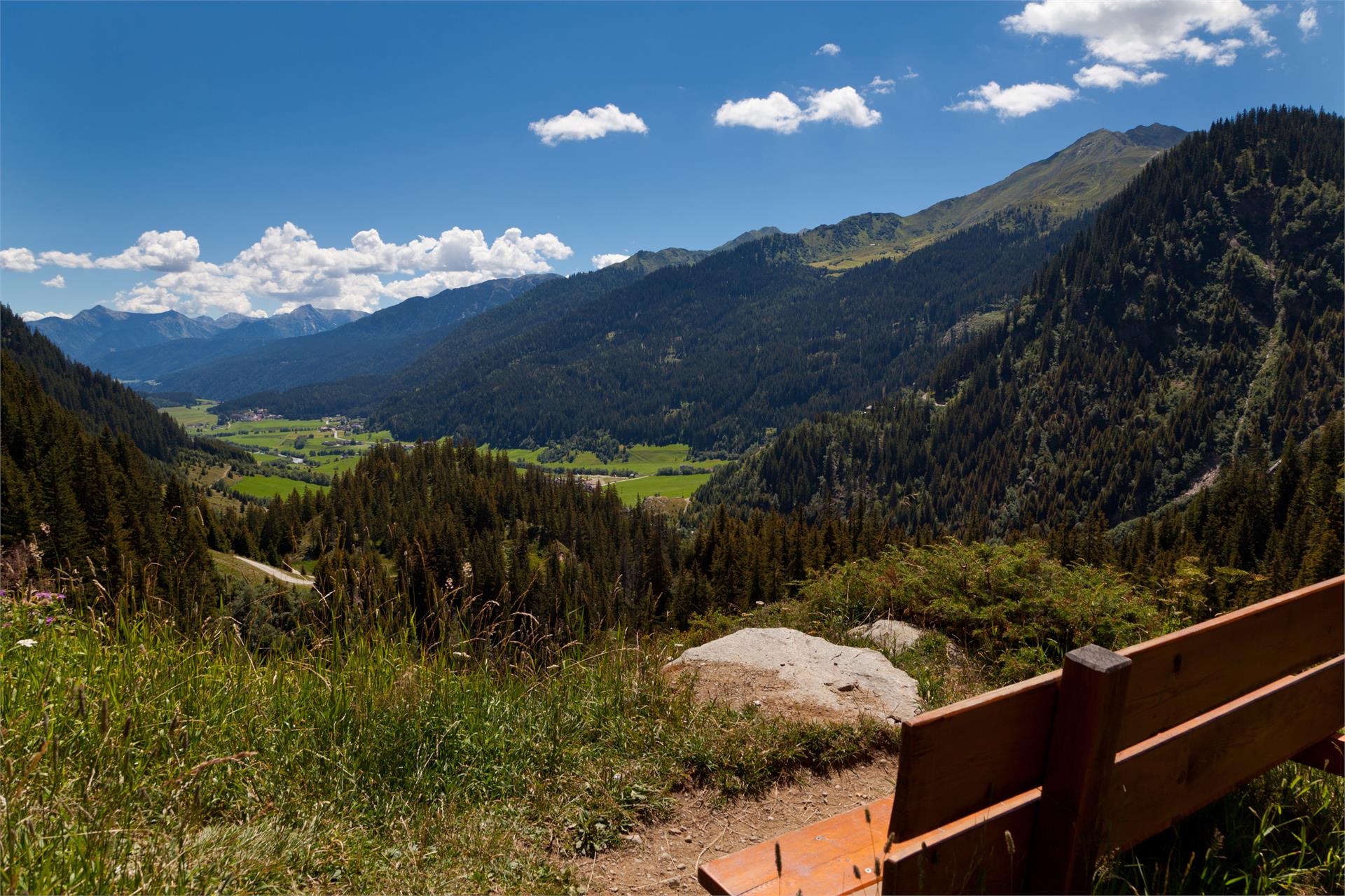 Mountain Krapfenkarspitze in valley Ridnaun
