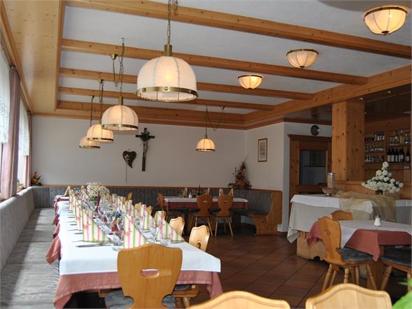 Albergo Alpenrose sala da pranzo