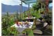 breakfast on the terrace in the Panorama Hotel Garni Buehlerhof in Lana - South Tyrol - Italy