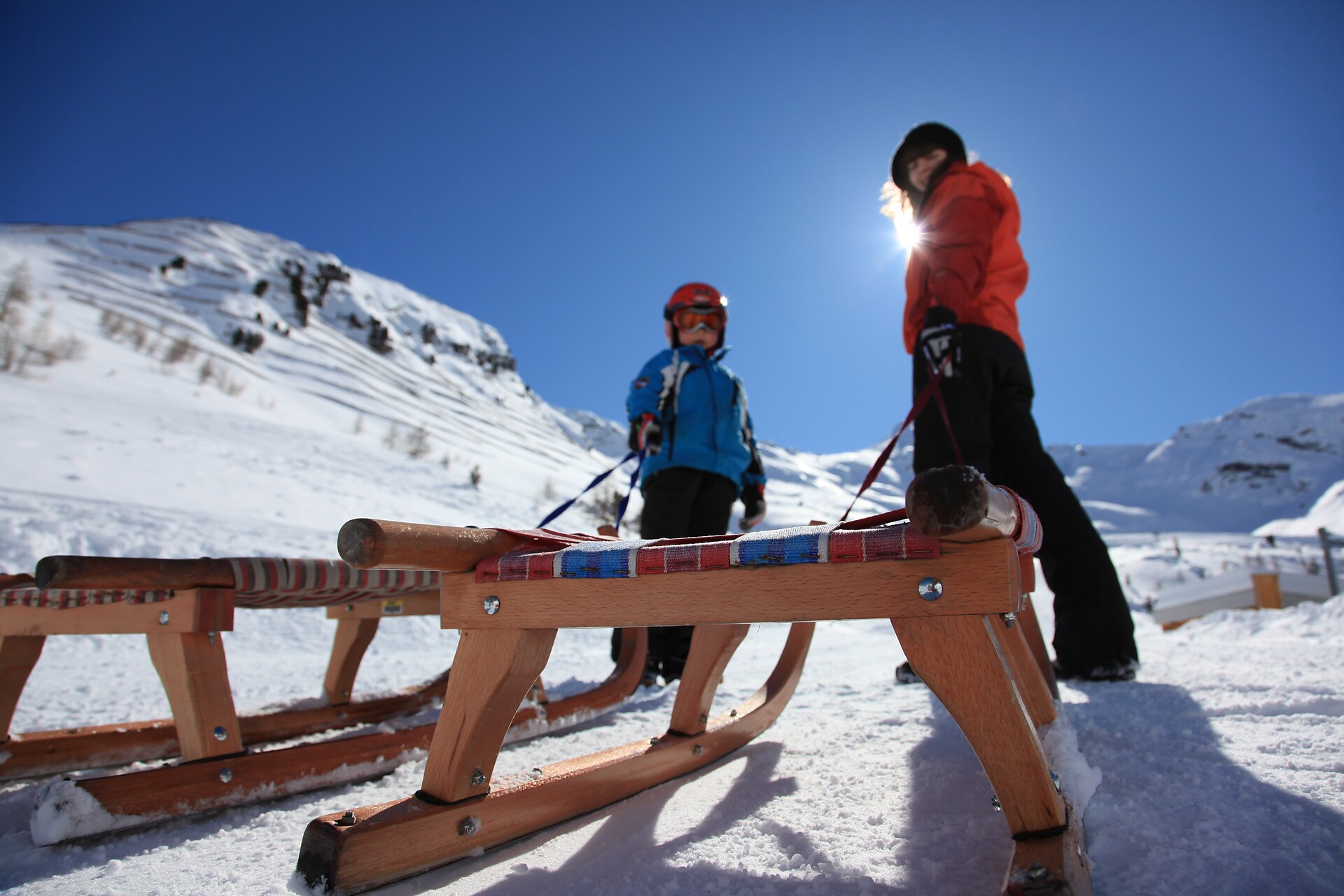 Pista da slittino per bambini a Valtina