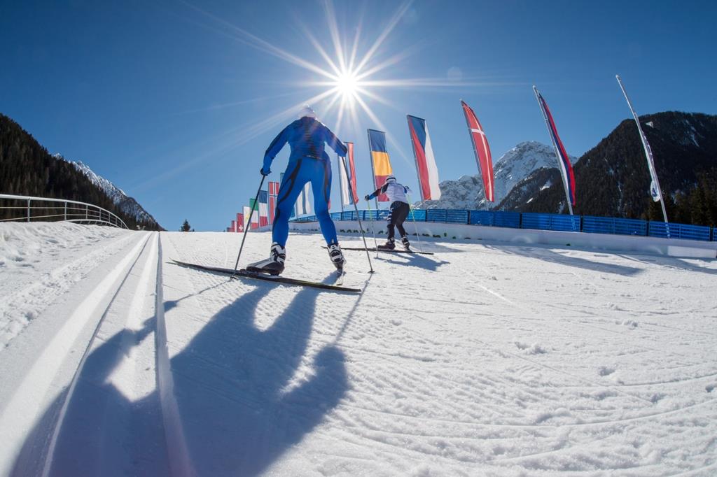 13 Stadio di sci da fondo Dobbiaco - direzione San Candido (collegamento nella Valle di Sesto) 