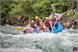 During the rafting (level 1 and 2) along the river Ahr, you can dive under the waterfall