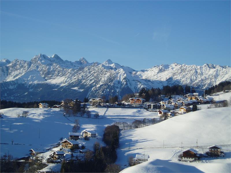 Winter Blick vom Moarhof