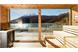 Bio Zirm Panorama Sauna mit Blick auf den Reschensee und den König Ortler