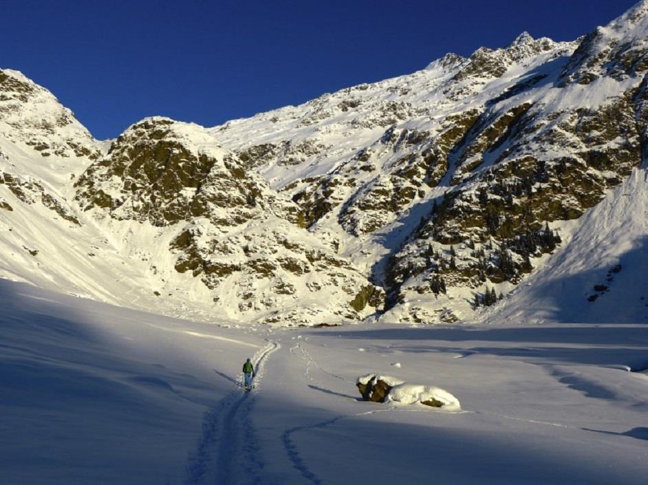Winterwanderung zur Aglsbodenalm im Ridnauner Talschluss