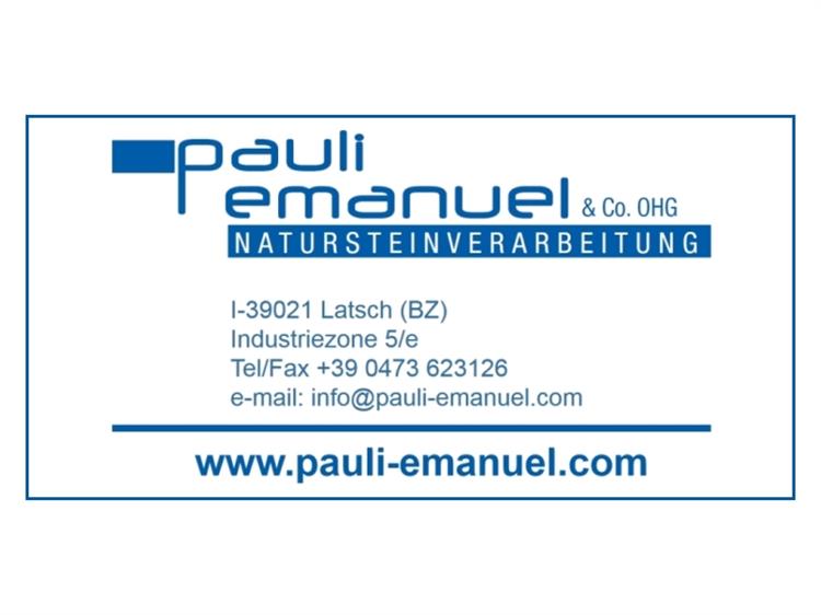 Steinmetz/Bildhauer Pauli Emanuel
