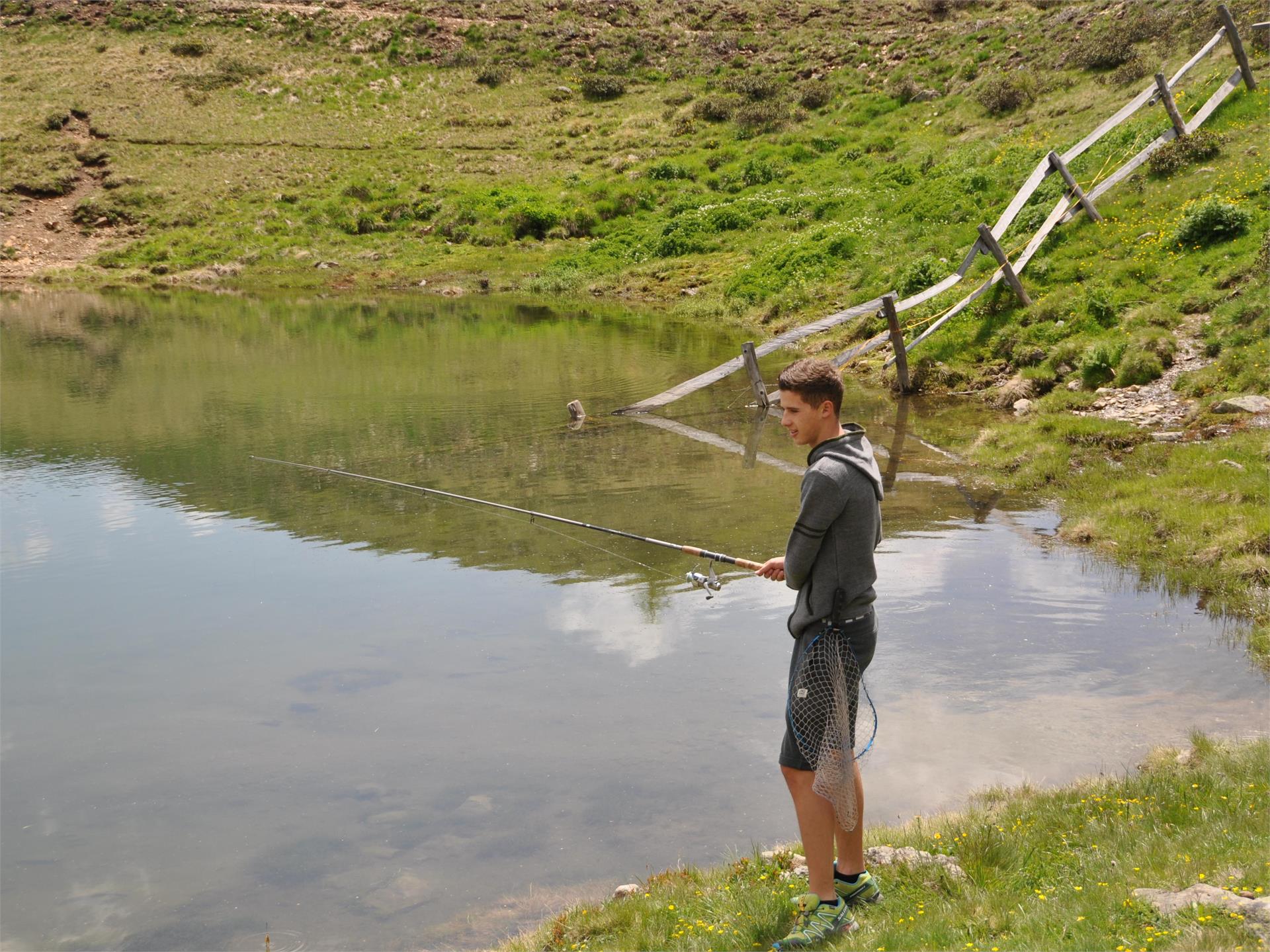 Pescare al lago del Prete