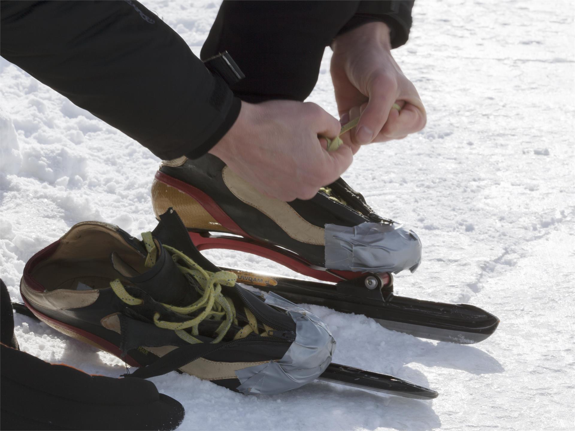 Ice-skating in Sluderno