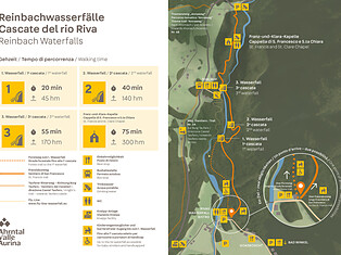 Reinbach Wasserfälle - Gehzeiten
