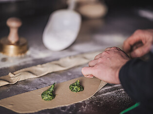 Freshly made dishes