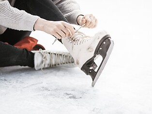 Ice skating