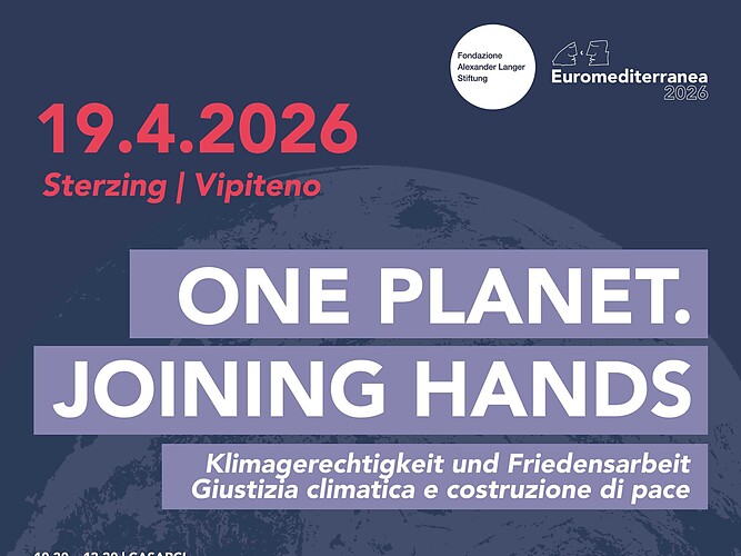 EUROMEDITERRANEA 2026 - ONE PLANET. JOINING HANDS