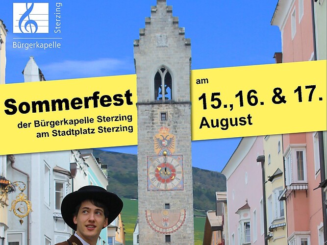 Sommerfest der Bürgerkapelle Sterzing