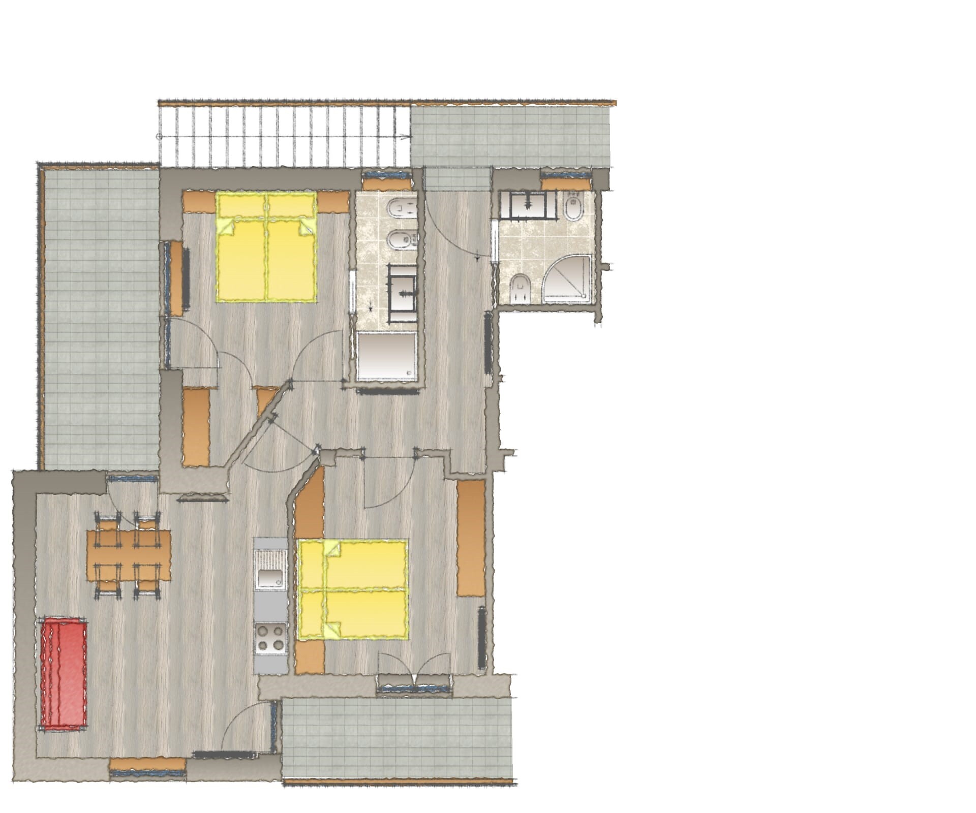 Apartment for 4 persons