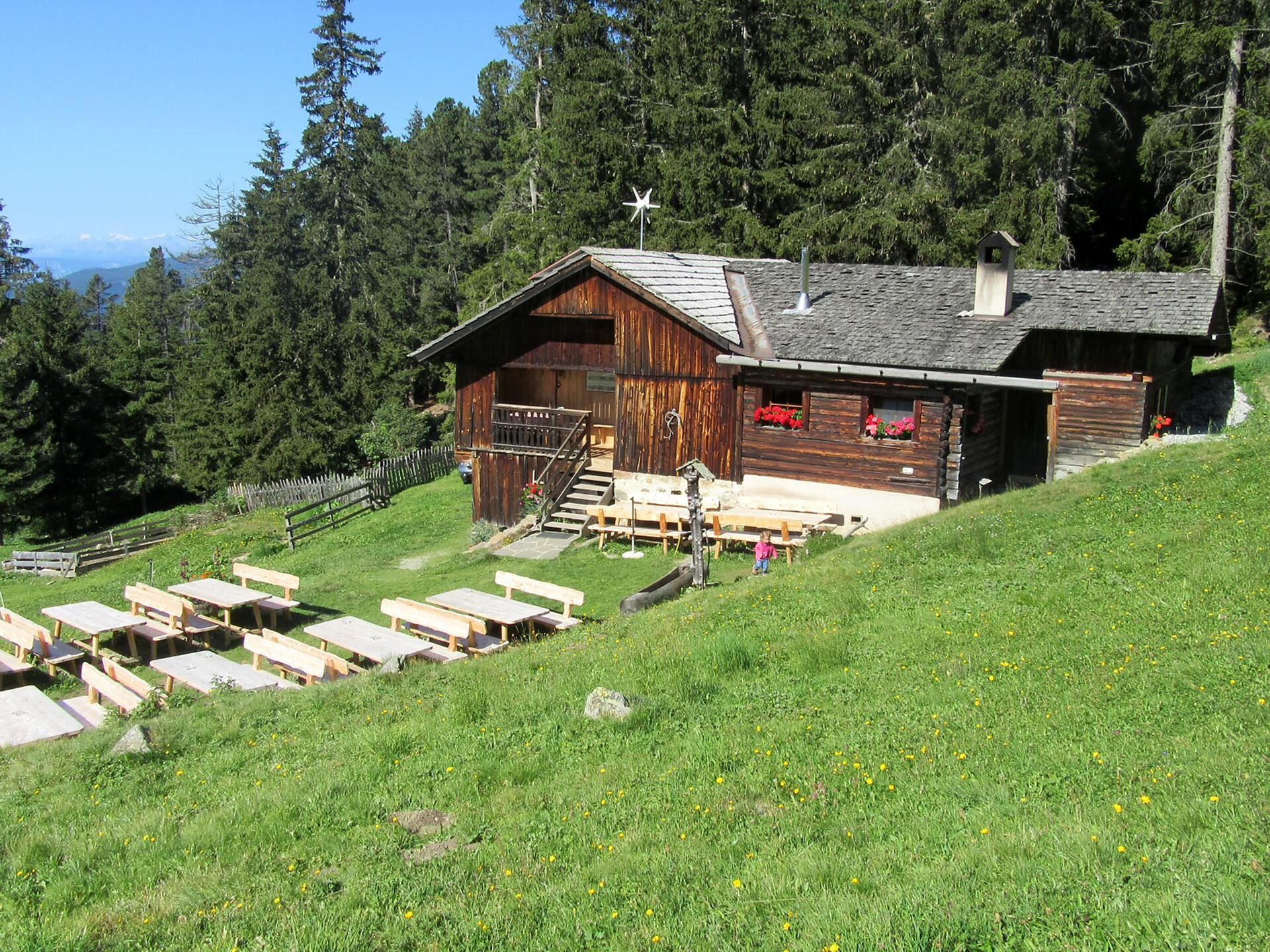 Panoramawanderung zur Ramitzler Schwaige im Naturpark Puez-Geisler