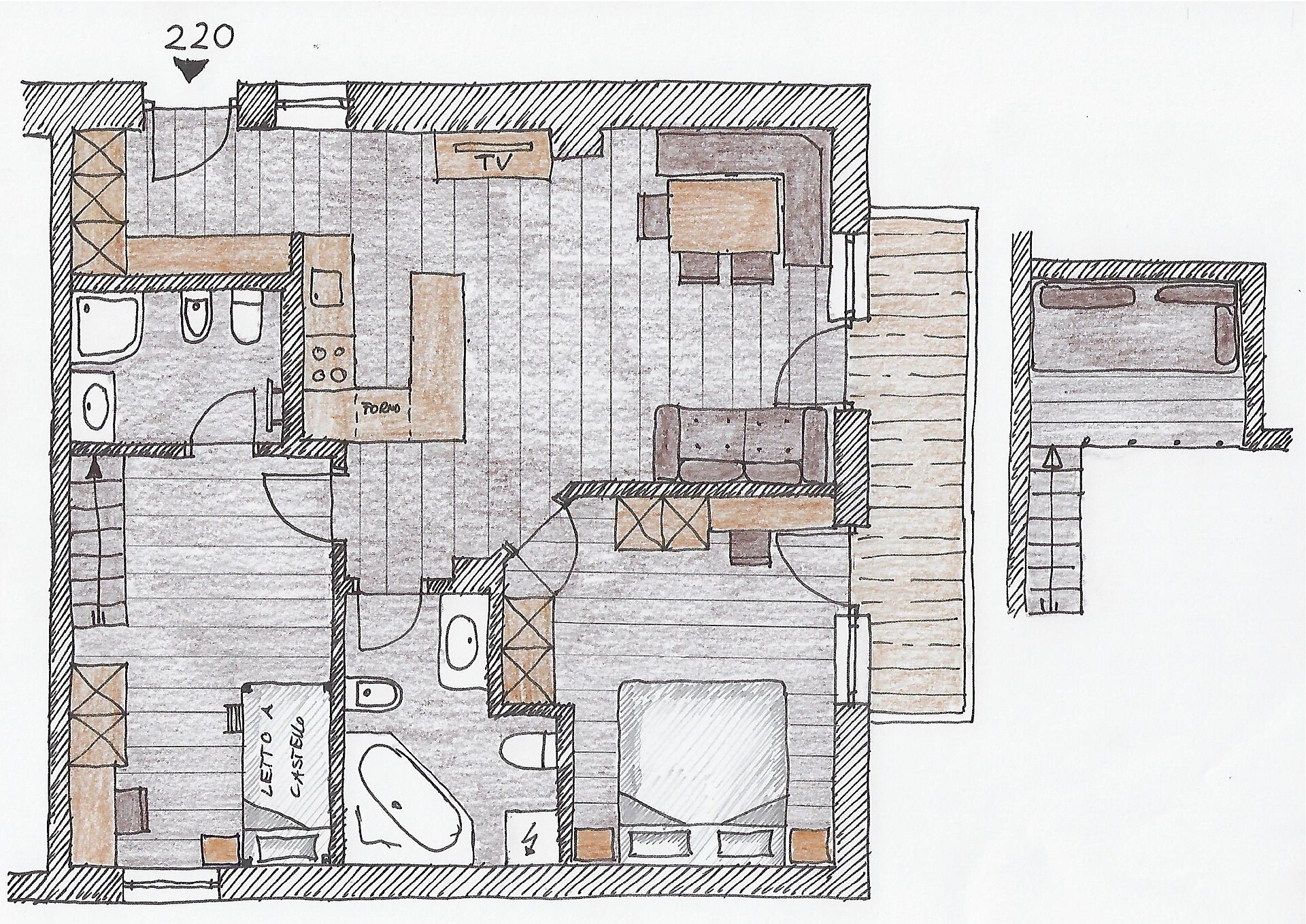 Three bedroom apartment