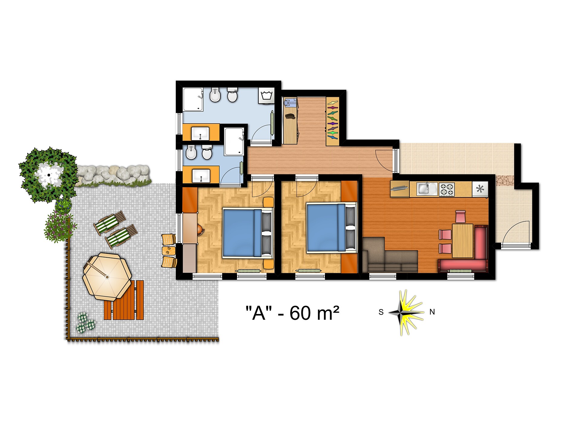 apartment for 4 persons
