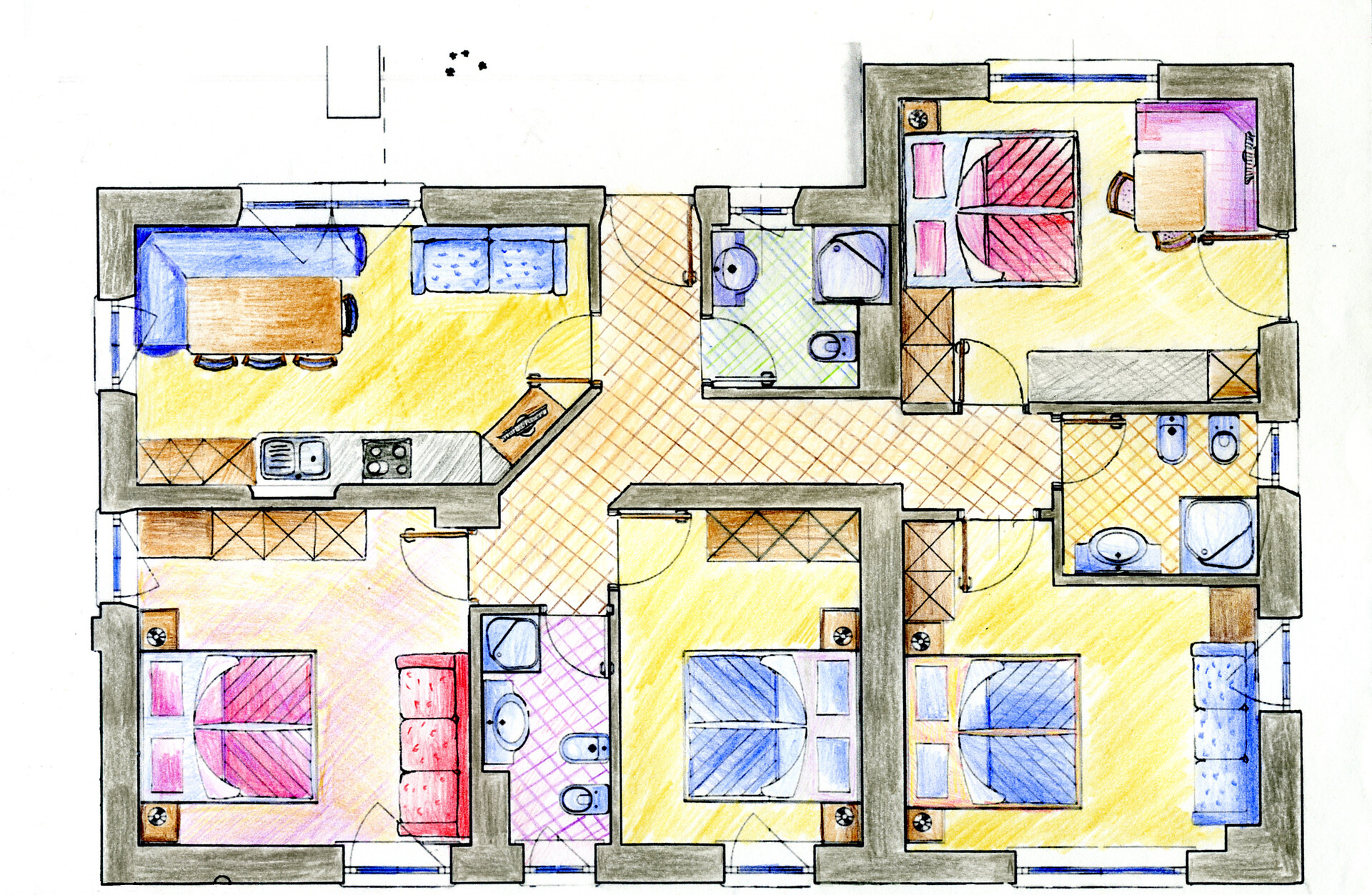 Apartment for 8 -10 persons