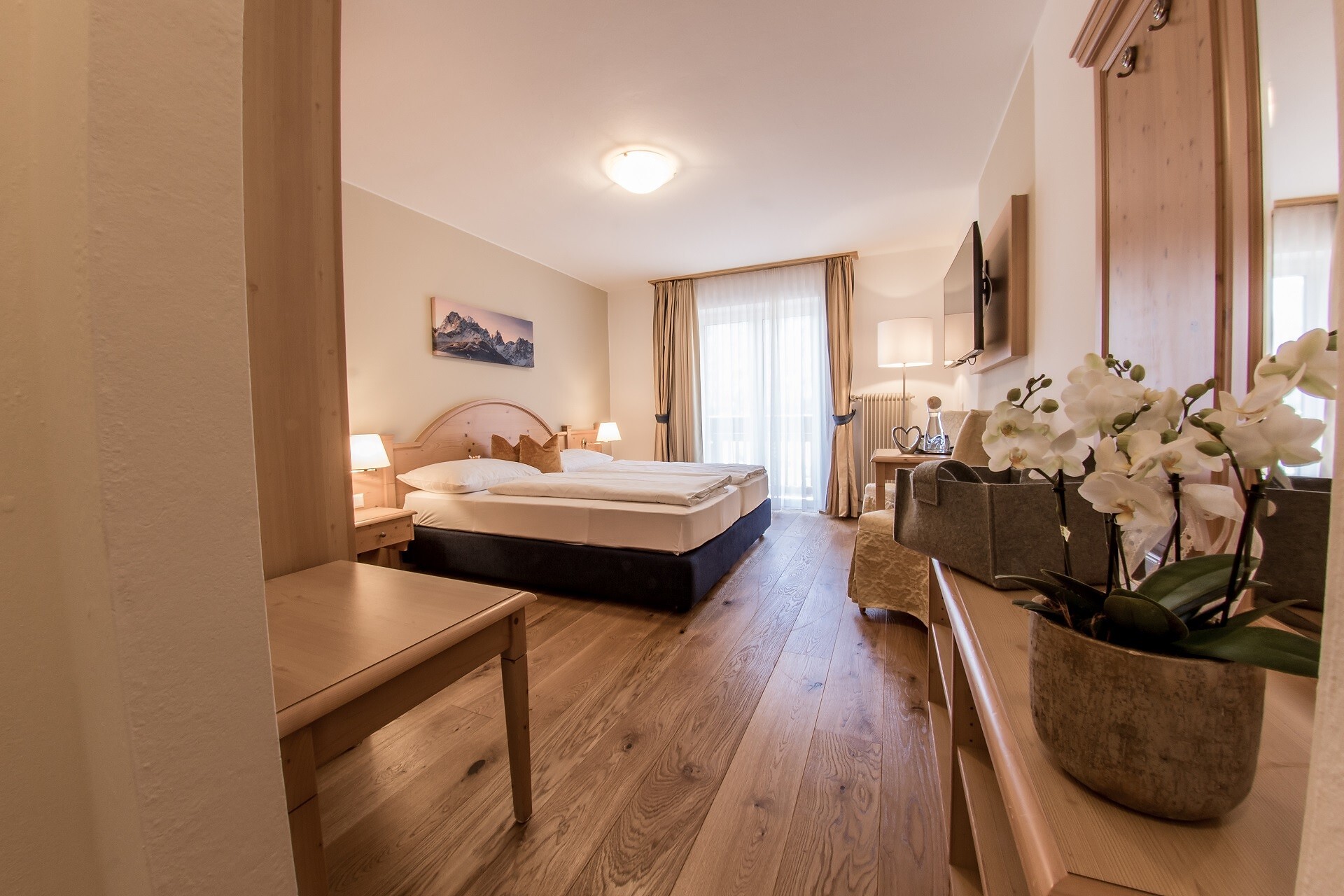 Doppelzimmer mit Südbalkon (ca.20m²)