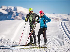 Cross country skiing Seiser Alm