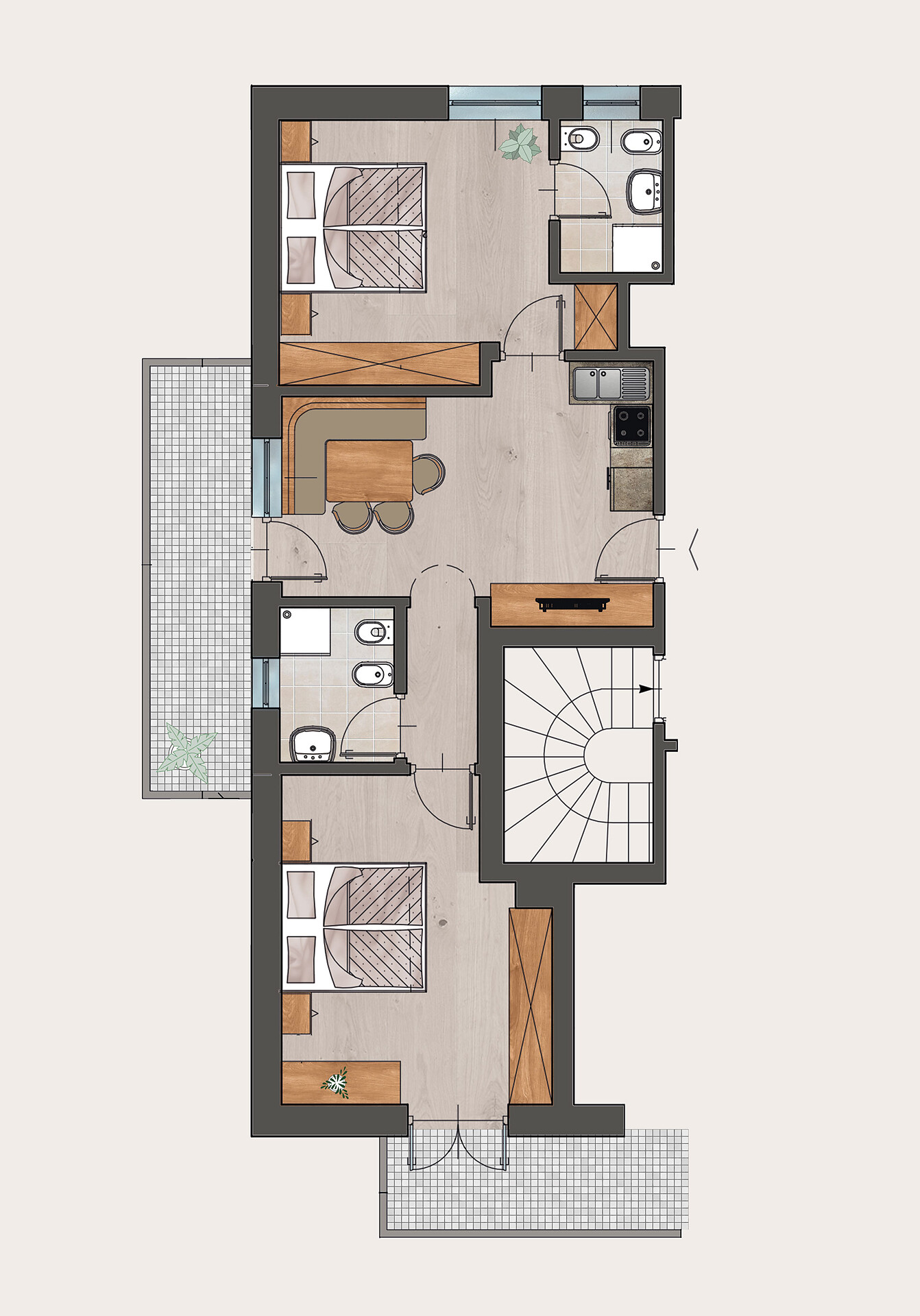 Apartment für 2 Personen