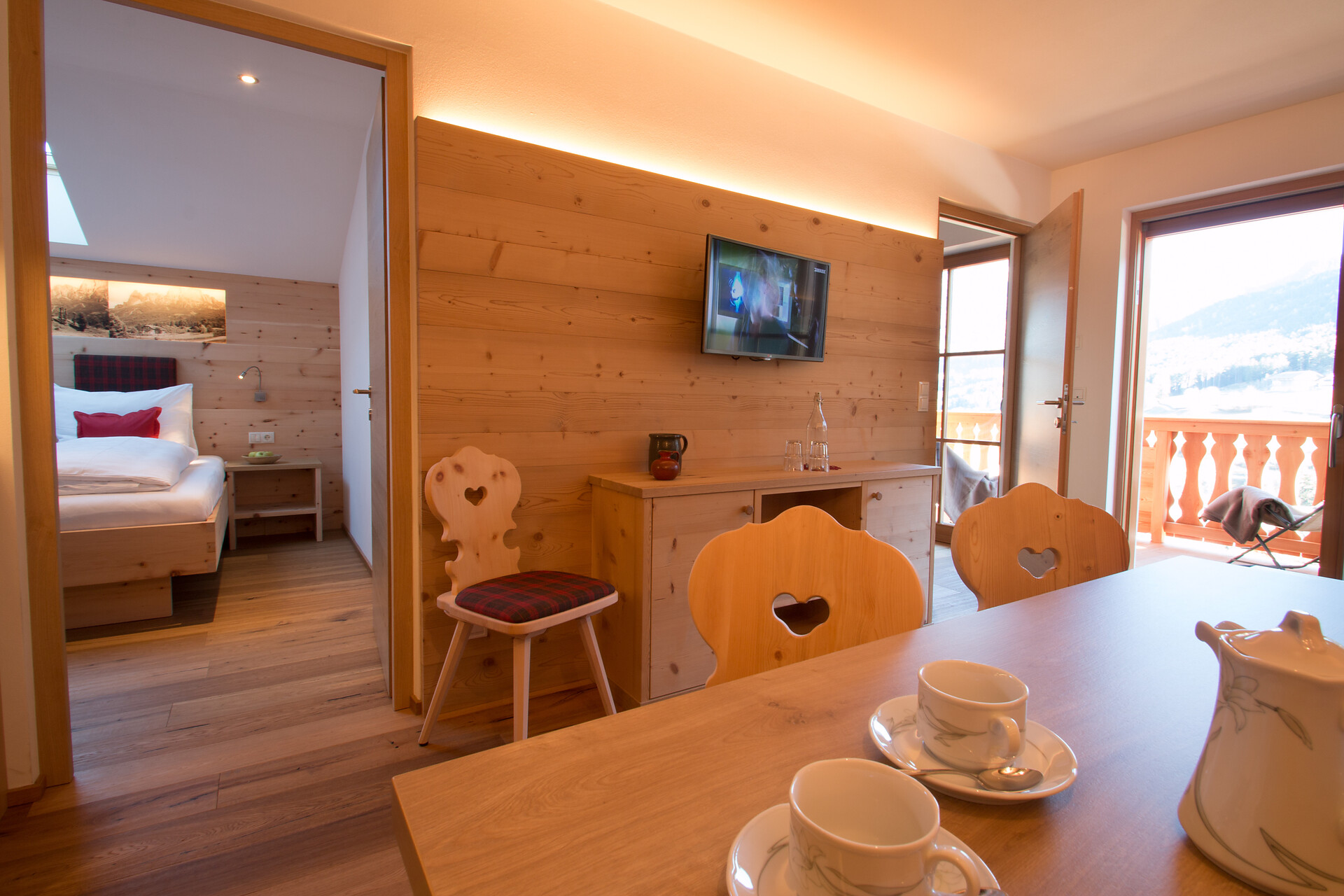 Solid spruce wood apartment Dolomieu 53,5 m²