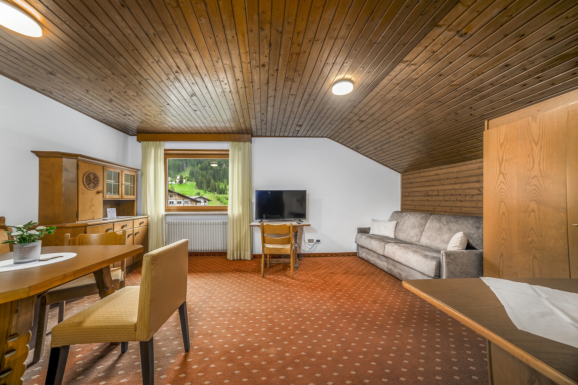 Two-room mansard apartment