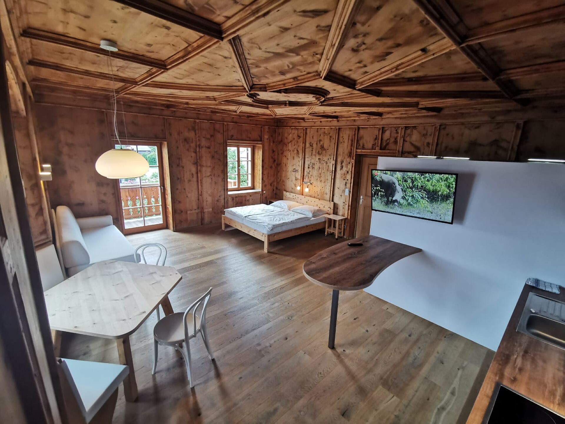 Suite with balcony, panoramic view to the Sella, Sassolungo, Sciliar